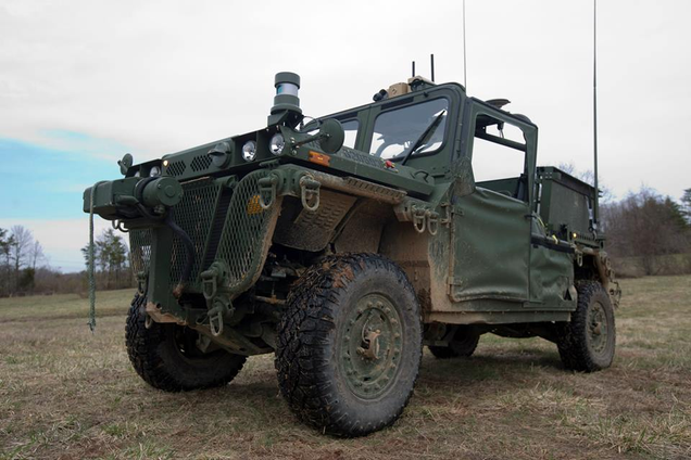One version of an unmanned vehicle used by Marines. Source: Kyle Olson via The United State Marine Corps